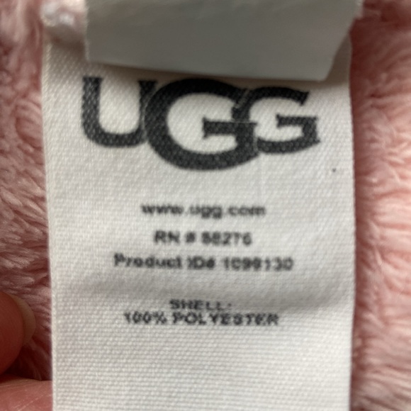 UGG Marlow Double Face Fuzzy Fleece Maxi Robe Soft Kiss Pink XS - Picture 8 of 16